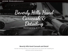 Tablet Screenshot of beverlyhillshandcarwash.com